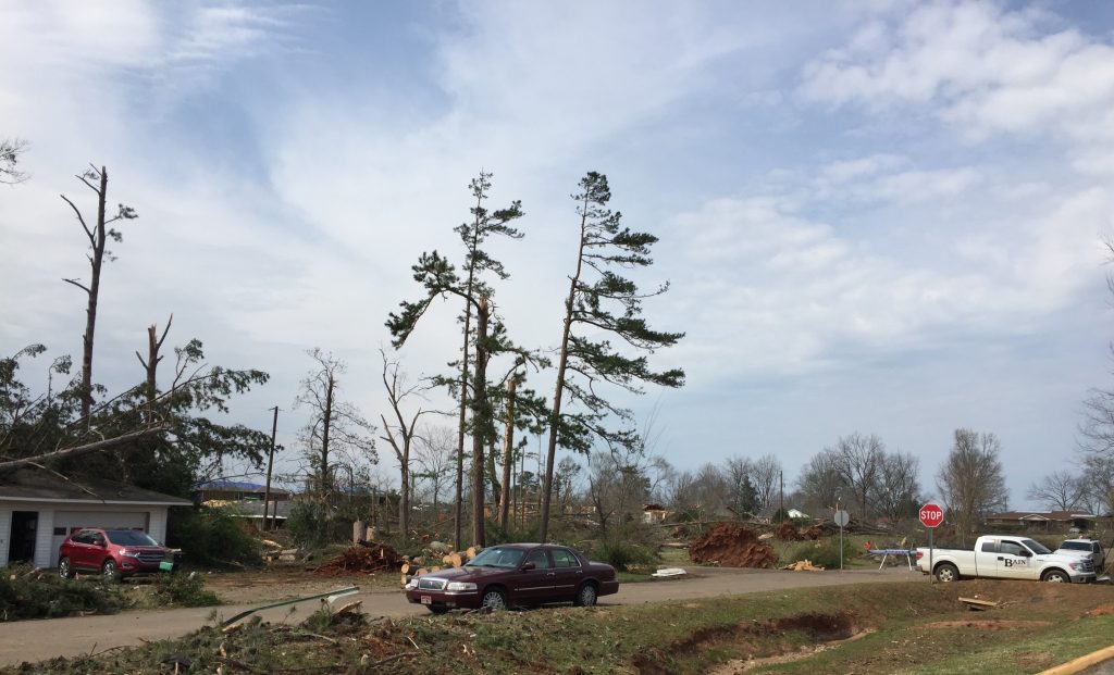 Homes damaged by storms in North Alabama
